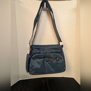 NEW Lug Shimmy Navy Travel  Crossbody Shoulder Bag Purse